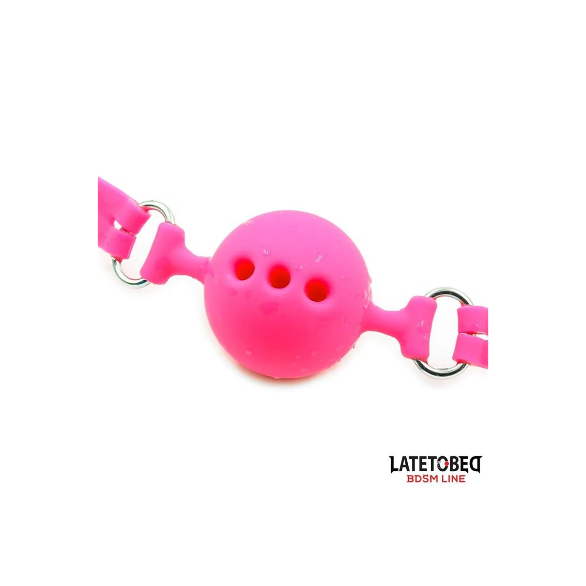 Atmungsaktiver Ballknebel aus Silikon S – 4 cm von Latetobed BDSM Line | Fesselliebe.de