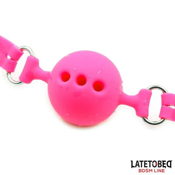 Atmungsaktiver Ballknebel aus Silikon S – 4 cm von Latetobed BDSM Line | Fesselliebe.de
