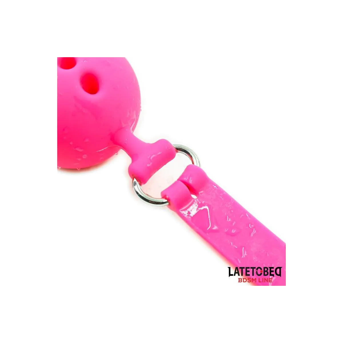 Atmungsaktiver Ballknebel aus Silikon S – 4 cm von Latetobed BDSM Line | Fesselliebe.de