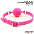 Atmungsaktiver Ballknebel aus Silikon S – 4 cm von Latetobed BDSM Line