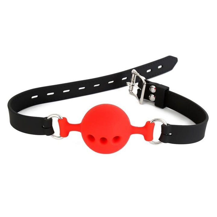 Atmungsaktiver Ballknebel aus Silikon S – 4 cm von Latetobed BDSM Line | Fesselliebe.de