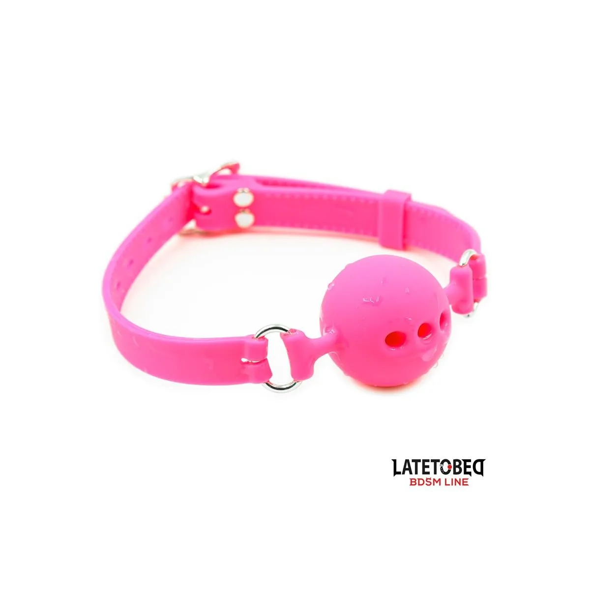 Atmungsaktiver Ballknebel aus Silikon M – 4,5 cm von Latetobed BDSM Line | Fesselliebe.de