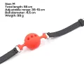 Silikon-Atmungsaktiver Ballknebel M – 4,5 cm von Latetobed BDSM Line