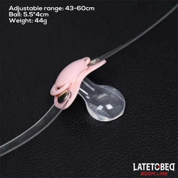 Schnuller-Knebelball Verstellbar 43–60 cm von Latetobed BDSM Line | Fesselliebe.de
