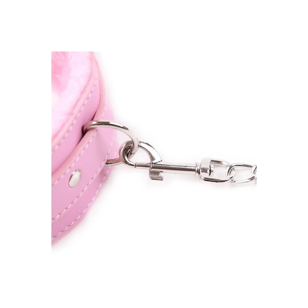 Halsband mit Leine Pastellrosa von Latetobed BDSM Line | Fesselliebe.de