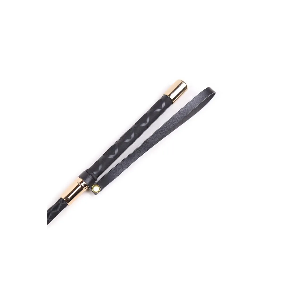 Klassische Metallgerte Schwarz und Gold von Latetobed BDSM Line | Fesselliebe.de