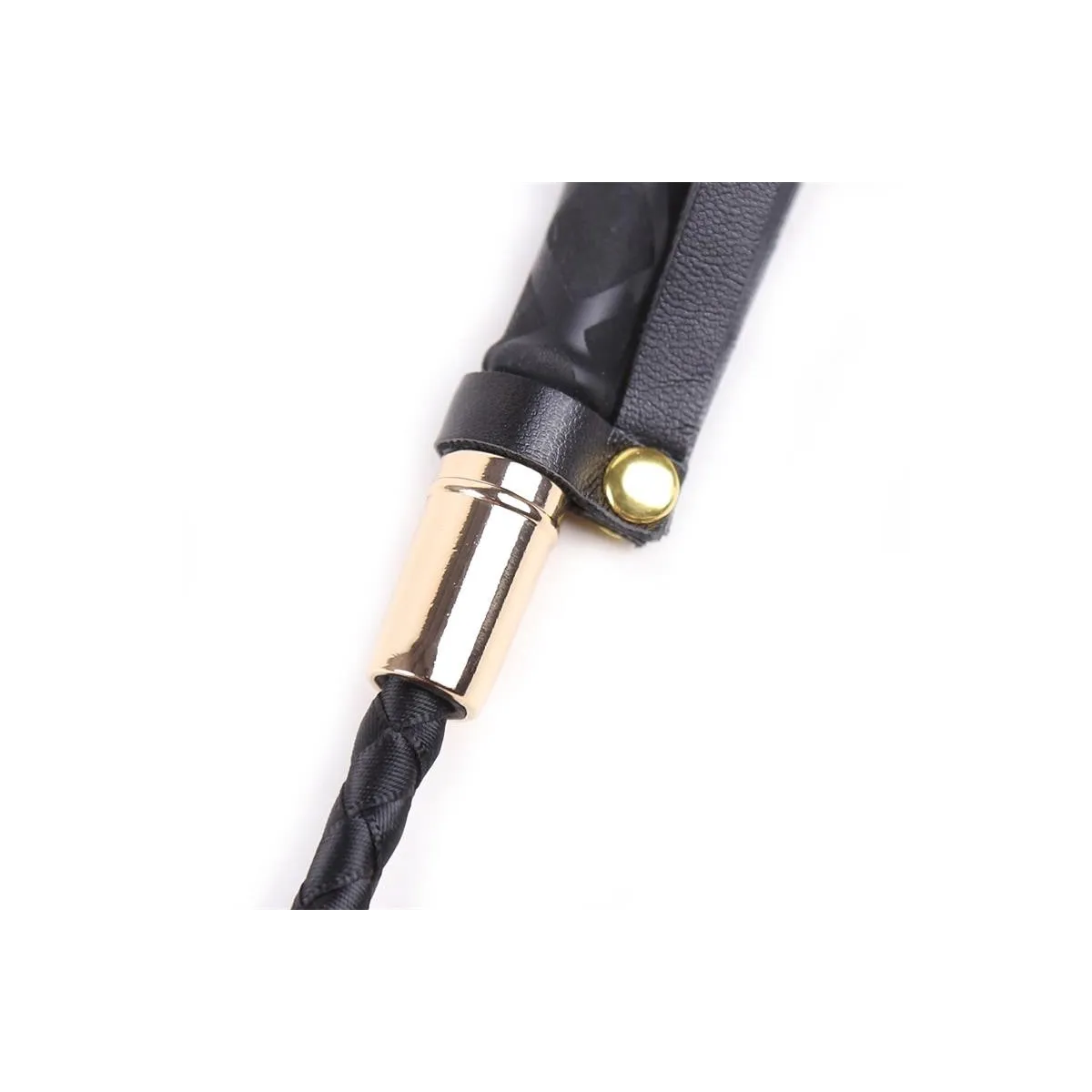 Klassische Gerte Schwarz und Gold 30 cm von Latetobed BDSM Line | Fesselliebe.de