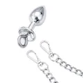 Metall-Handschellen mit Analplug von Latetobed BDSM Line