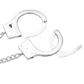 Metall-Handschellen mit Analplug von Latetobed BDSM Line