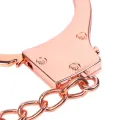 Roségoldene Handschellen mit Totenkopfschlüsseln von Latetobed BDSM Line