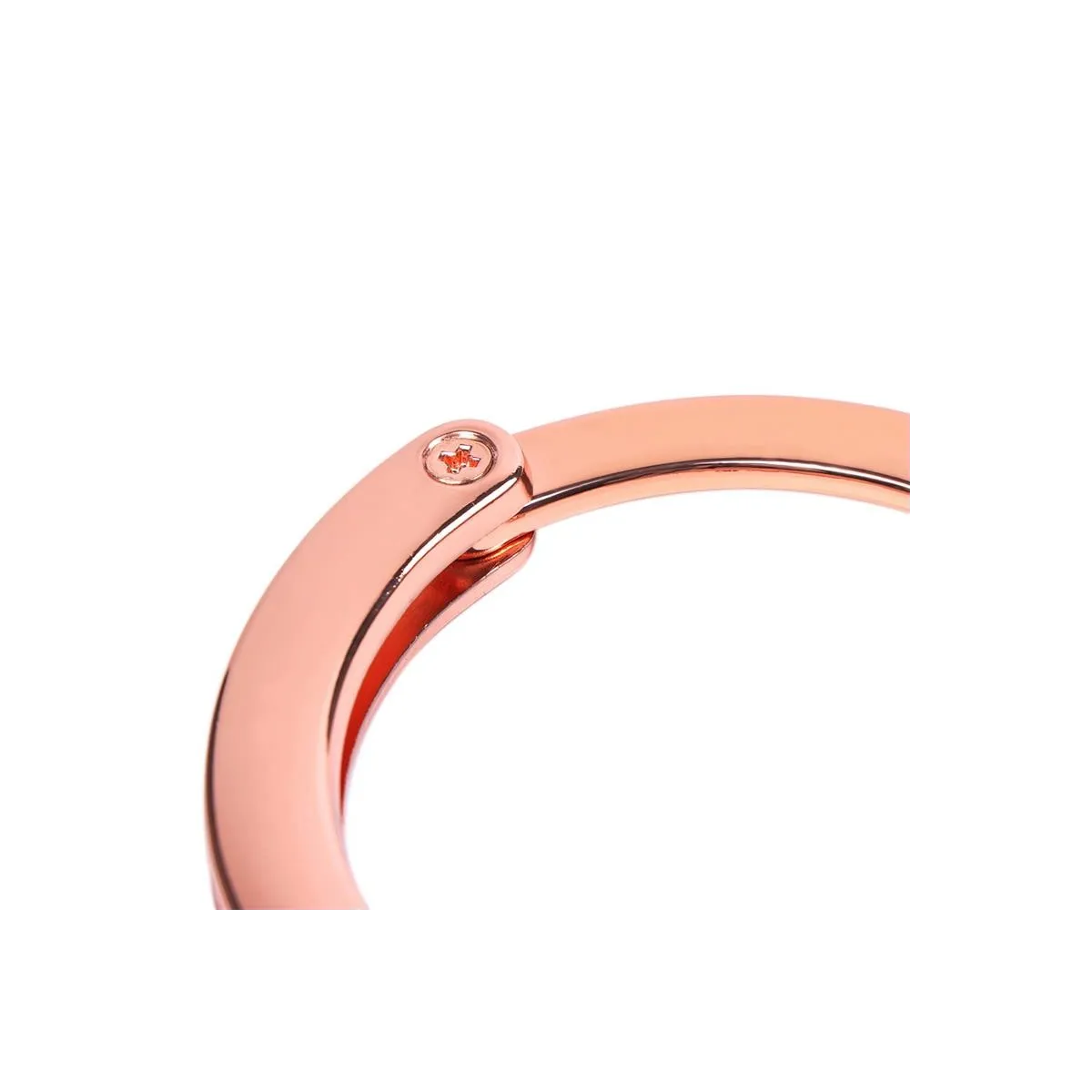 Roségoldene Handschellen mit Totenkopfschlüsseln von Latetobed BDSM Line | Fesselliebe.de