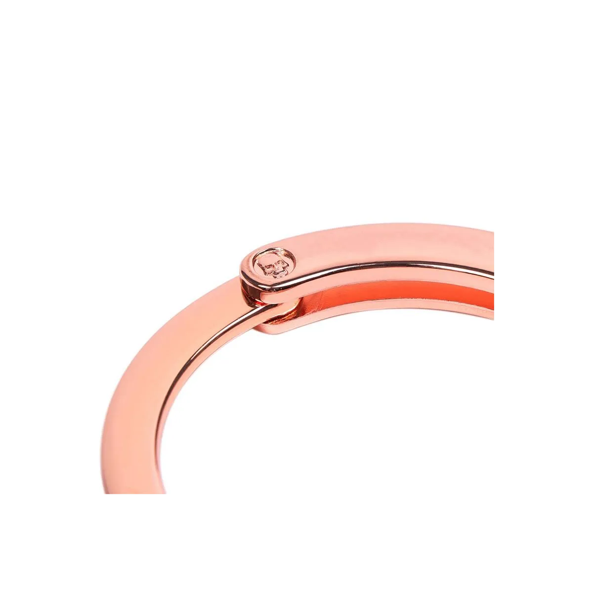 Roségoldene Handschellen mit Totenkopfschlüsseln von Latetobed BDSM Line | Fesselliebe.de
