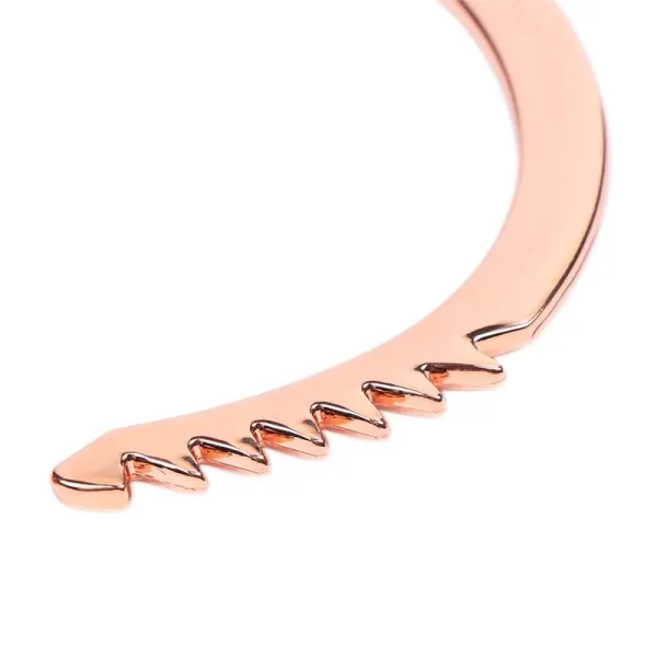 Roségoldene Handschellen mit Totenkopfschlüsseln von Latetobed BDSM Line | Fesselliebe.de