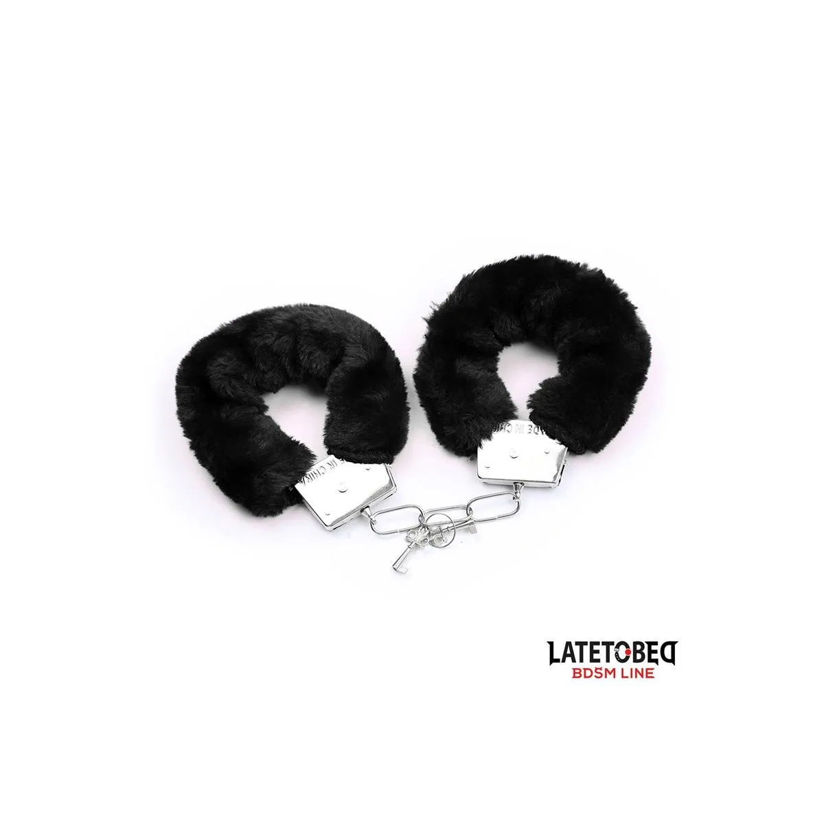 3-Teiliges Set Maske, Handschellen und Federn Schwarz von Latetobed BDSM Line | Fesselliebe.de