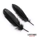 3-Teiliges Set Maske, Handschellen und Federn Schwarz von Latetobed BDSM Line