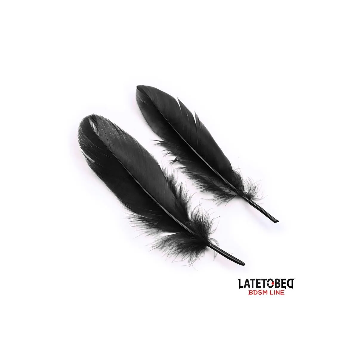 3-Teiliges Set Maske, Handschellen und Federn Schwarz von Latetobed BDSM Line | Fesselliebe.de