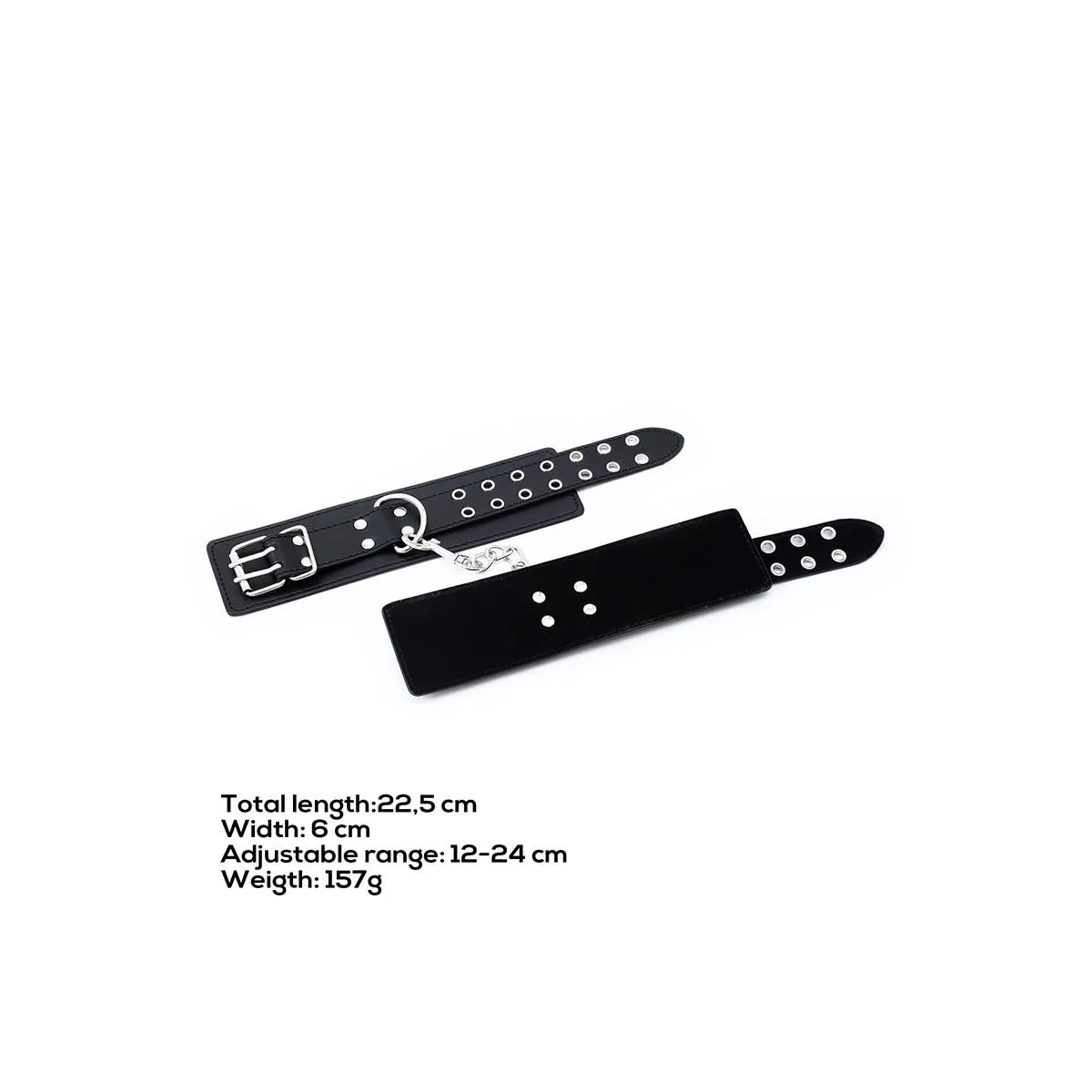 Verstellbare Handschellen mit Doppelter Schnalle von Latetobed BDSM Line | Fesselliebe.de