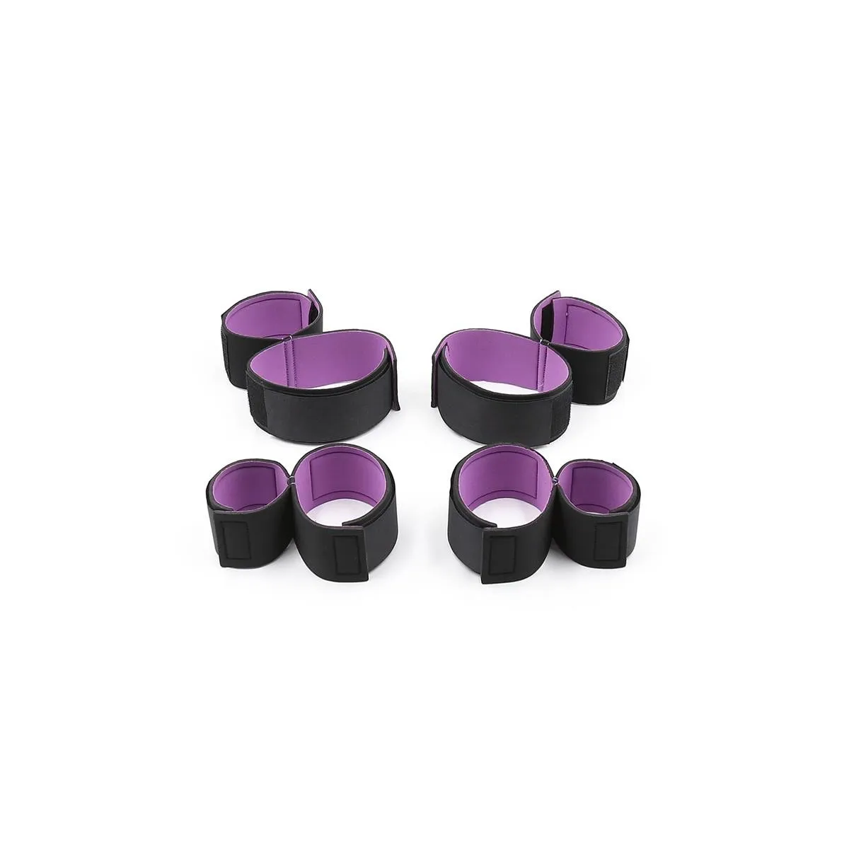 Fesselset mit Handschellen und Fussfesseln, Verstellbar von Latetobed BDSM Line | Fesselliebe.de