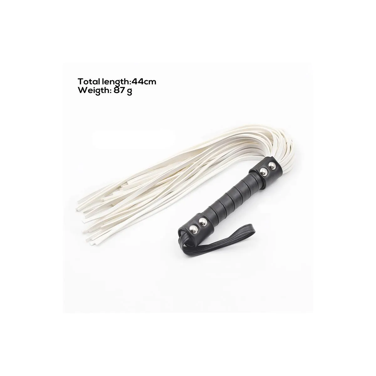 Doppelnieten-Peitsche 44 cm von Latetobed BDSM Line | Fesselliebe.de