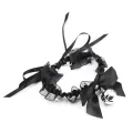 Halsband mit Schleife, Glocke und Spitze von Latetobed BDSM Line