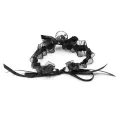 Halsband mit Schleife, Glocke und Spitze von Latetobed BDSM Line