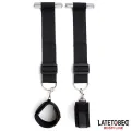Türschwingende Nylon-Neopren-Handfesseln von Latetobed BDSM Line