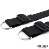 Türschwingende Nylon-Neopren-Handfesseln von Latetobed BDSM Line | Fesselliebe.de