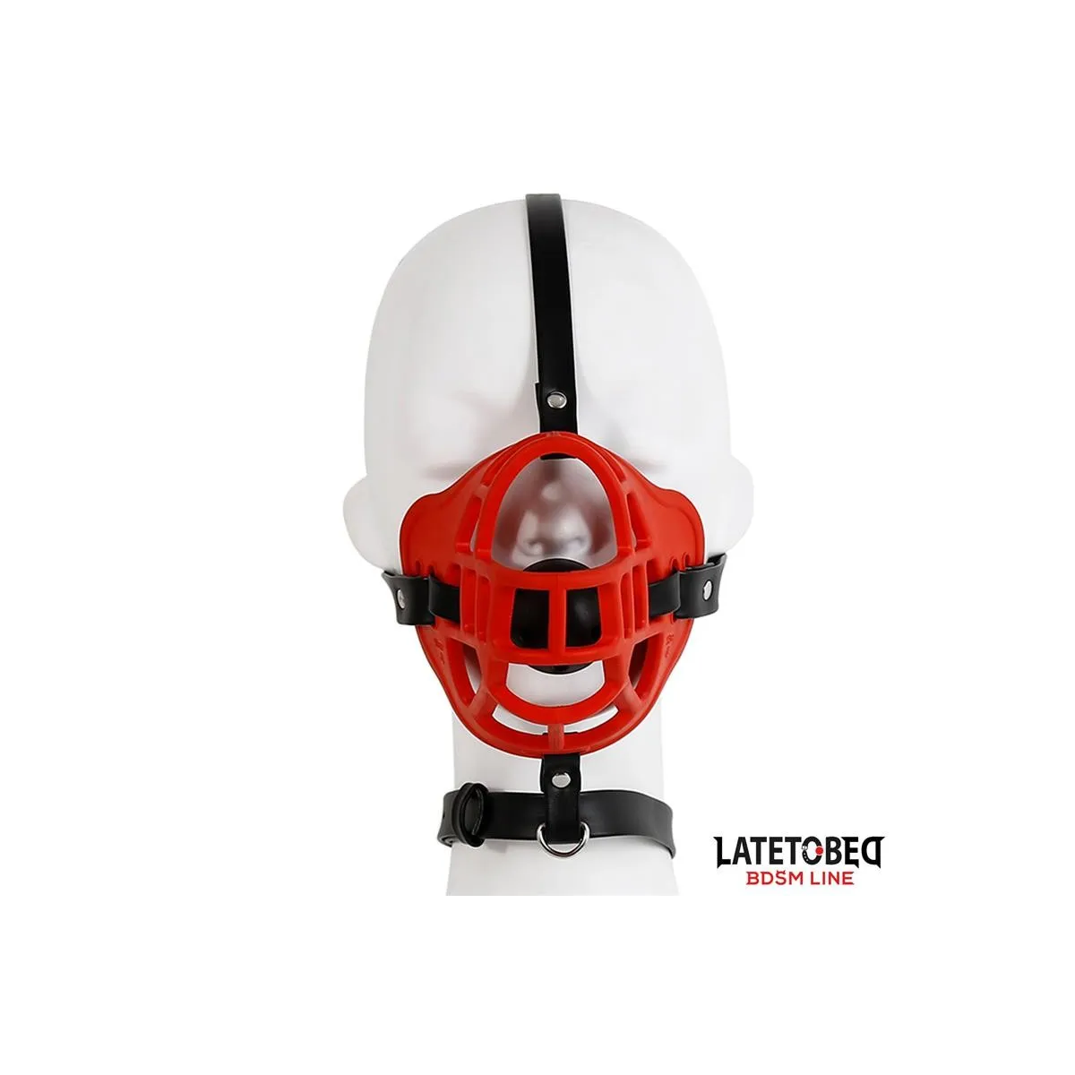 Maulkorb mit Atmungsaktivem Knebelball von Latetobed BDSM Line | Fesselliebe.de