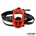 Maulkorb mit Atmungsaktivem Knebelball von Latetobed BDSM Line