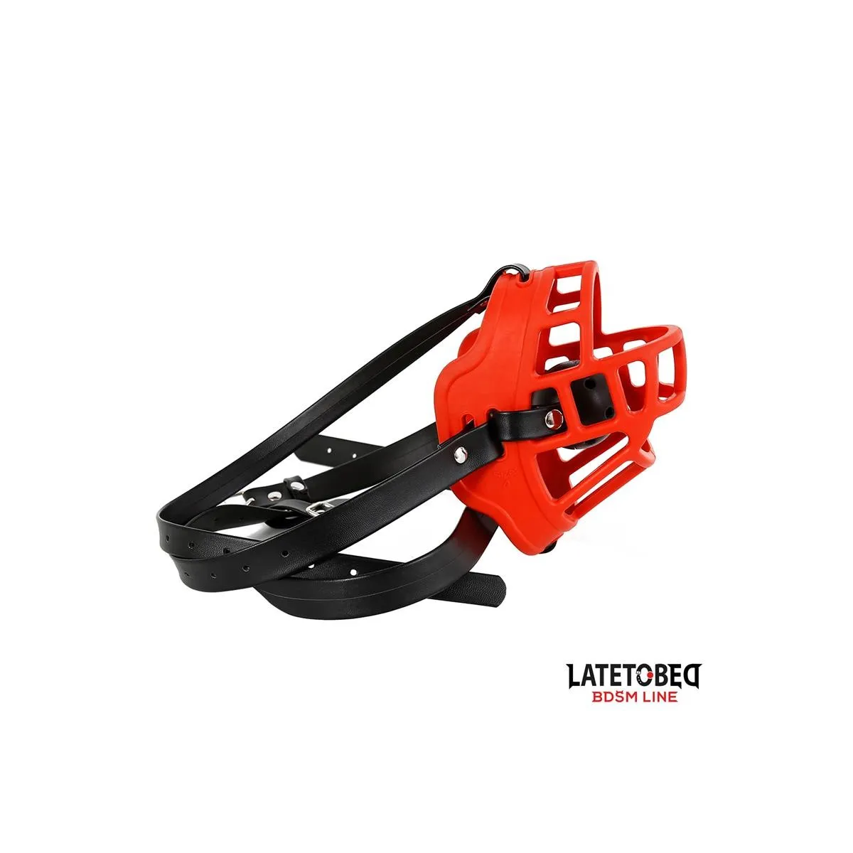 Maulkorb mit Atmungsaktivem Knebelball von Latetobed BDSM Line | Fesselliebe.de