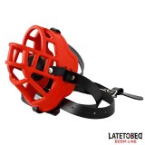 Maulkorb mit Atmungsaktivem Knebelball von Latetobed BDSM Line | Fesselliebe.de