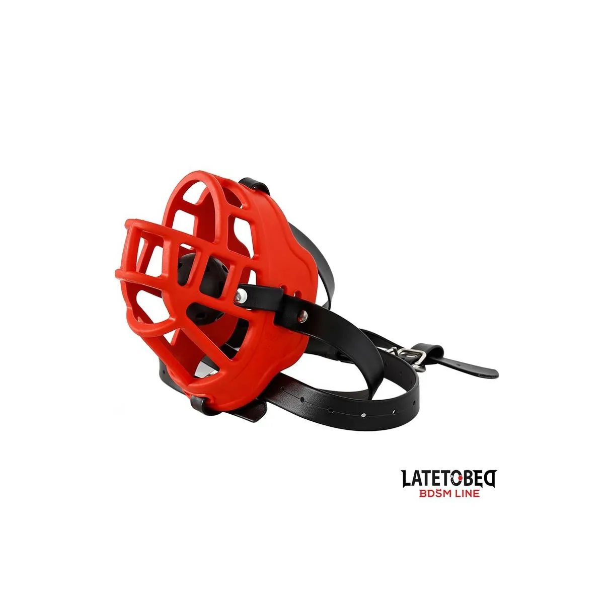 Maulkorb mit Atmungsaktivem Knebelball von Latetobed BDSM Line | Fesselliebe.de