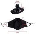 Gesichtsmaske mit Abnehmbarem Dildo von Latetobed BDSM Line