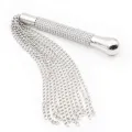 Peitsche mit Kette und Quaste mit Strassgriff von Latetobed BDSM Line