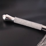 Peitsche mit Kette und Quaste mit Strassgriff von Latetobed BDSM Line | Fesselliebe.de