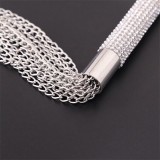 Peitsche mit Kette und Quaste mit Strassgriff von Latetobed BDSM Line | Fesselliebe.de