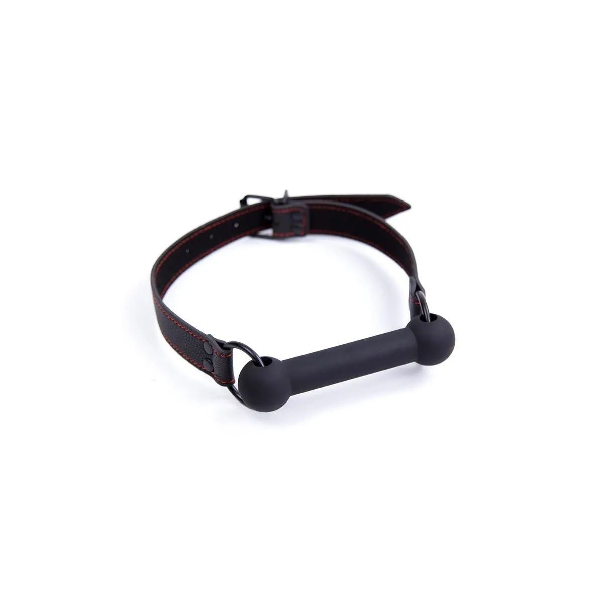 Knochenknebelball, Verstellbar, Silikon, Schwarz von Latetobed BDSM Line | Fesselliebe.de