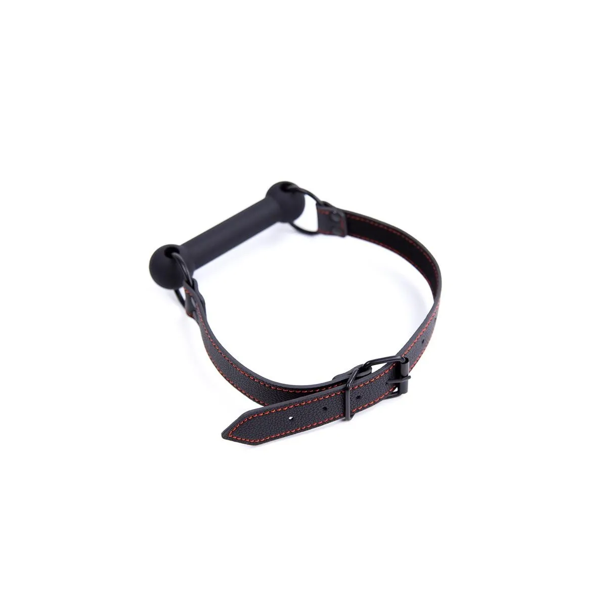 Knochenknebelball, Verstellbar, Silikon, Schwarz von Latetobed BDSM Line | Fesselliebe.de