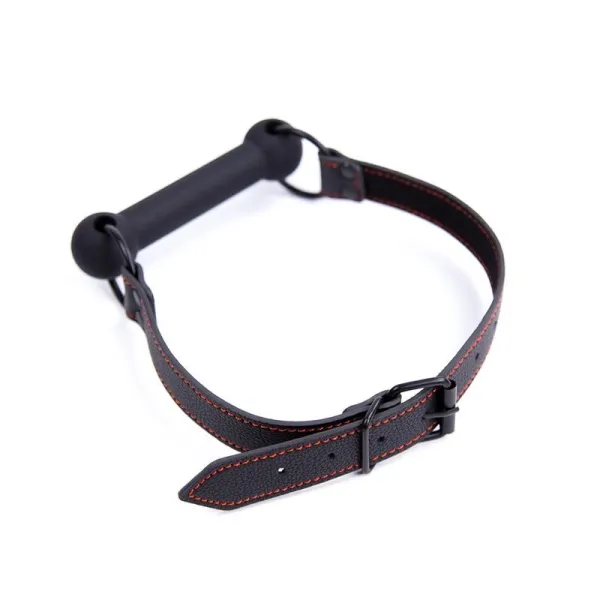 Knochenknebelball, Verstellbar, Silikon, Schwarz von Latetobed BDSM Line | Fesselliebe.de