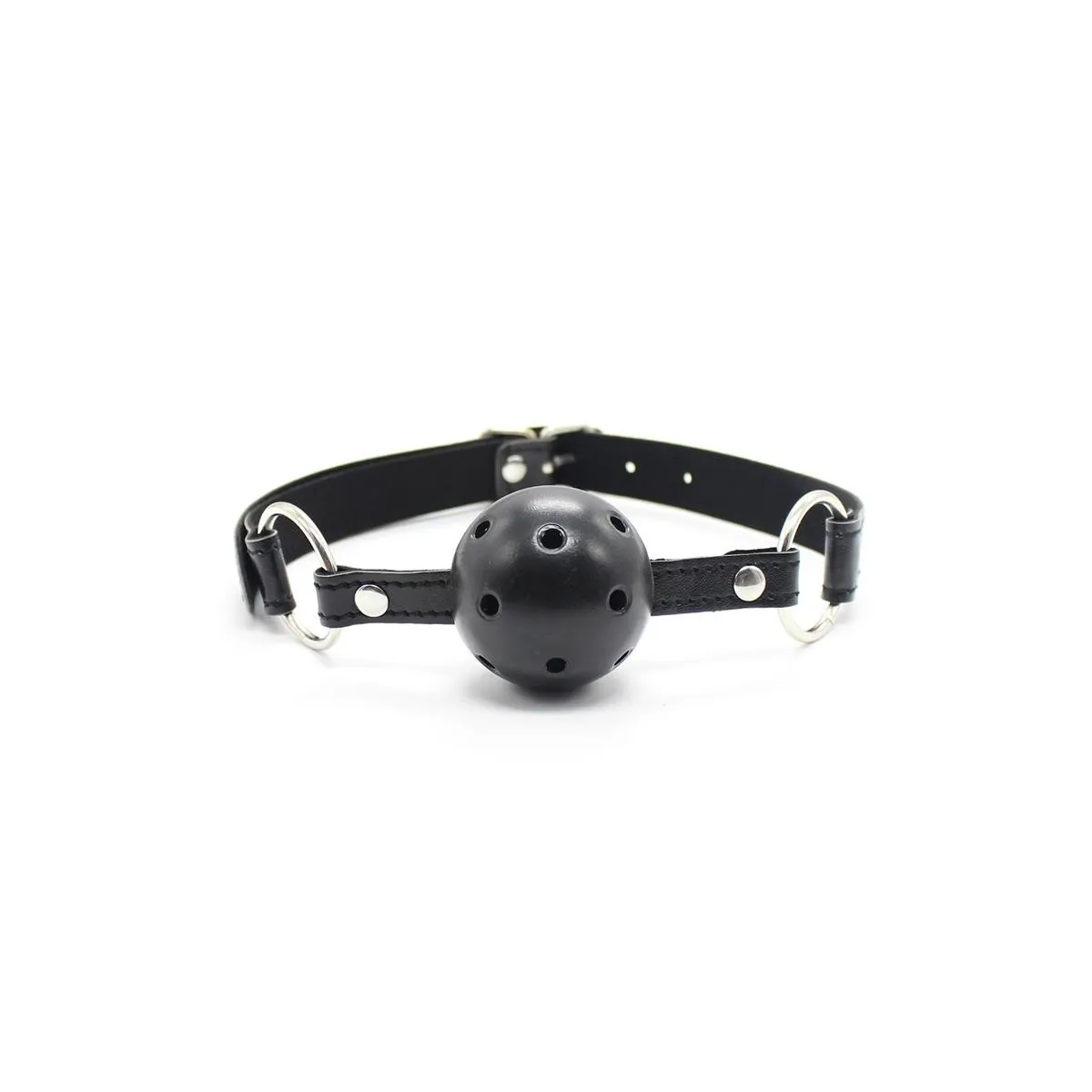 Atmungsaktiver Ballknebel 4,5 cm Schwarz von Latetobed BDSM Line | Fesselliebe.de