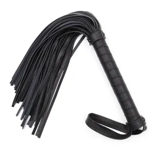 Klassischer Flogger 42 cm Schwarz von Latetobed BDSM Line | Fesselliebe.de