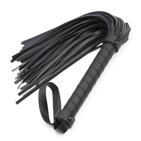 Klassischer Flogger 42 cm Schwarz von Latetobed BDSM Line | Fesselliebe.de