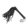 Peitsche mit Rautenmuster und Metallbeschlägen, 39 cm, Schwarz von Latetobed BDSM Line