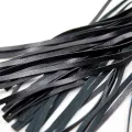 Peitsche mit Rautenmuster und Metallbeschlägen, 39 cm, Schwarz von Latetobed BDSM Line