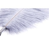 Feder-Kitzler mit Umwicklung 46 cm Schwarz/Weiss von Latetobed BDSM Line | Fesselliebe.de
