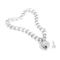 Halsband mit Schloss Metall Grösse M 44 cm von Latetobed BDSM Line