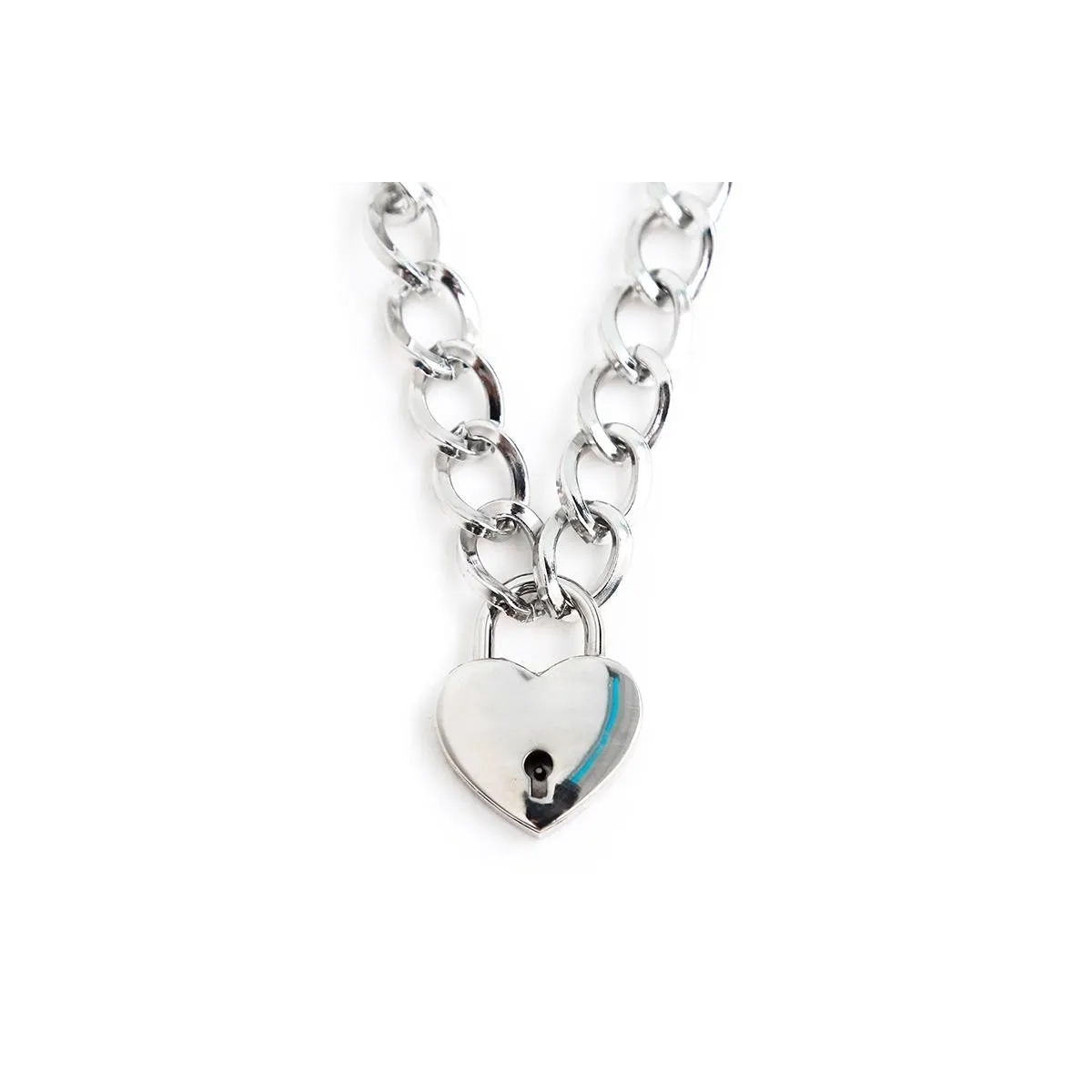 Halsband mit Schloss Metall Grösse M 44 cm von Latetobed BDSM Line | Fesselliebe.de