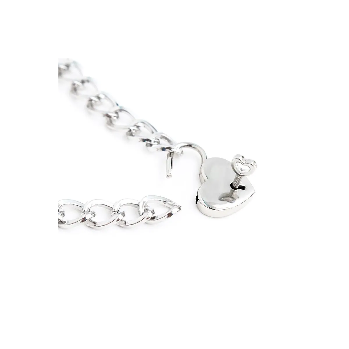 Halsband mit Schloss Metall Grösse M 44 cm von Latetobed BDSM Line | Fesselliebe.de