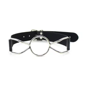 Metall-O-Ring-Knebelball 4,5 cm Grösse M von Latetobed BDSM Line