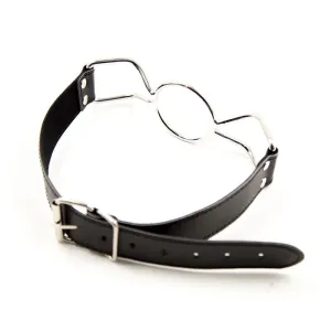 Metall-O-Ring-Knebelball 4,5 cm Grösse M von Latetobed BDSM Line